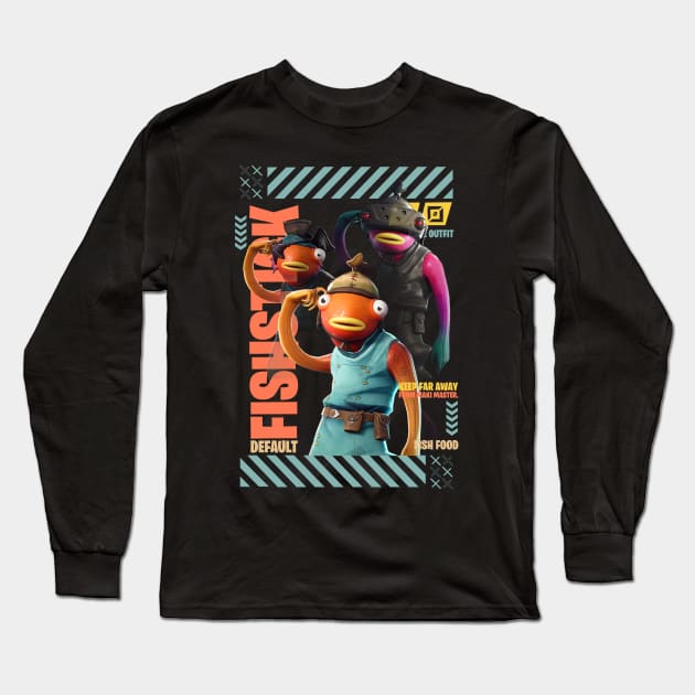 all fishstick skin Long Sleeve T-Shirt by rezbilstore